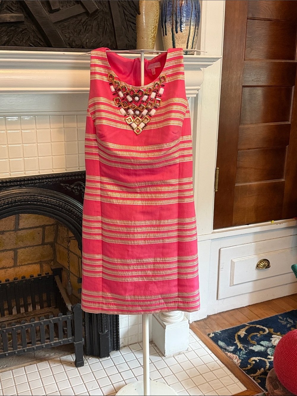 Lilly Pulitzer‎  Shift Dress with Jeweled Bib-worn twice - retail 328